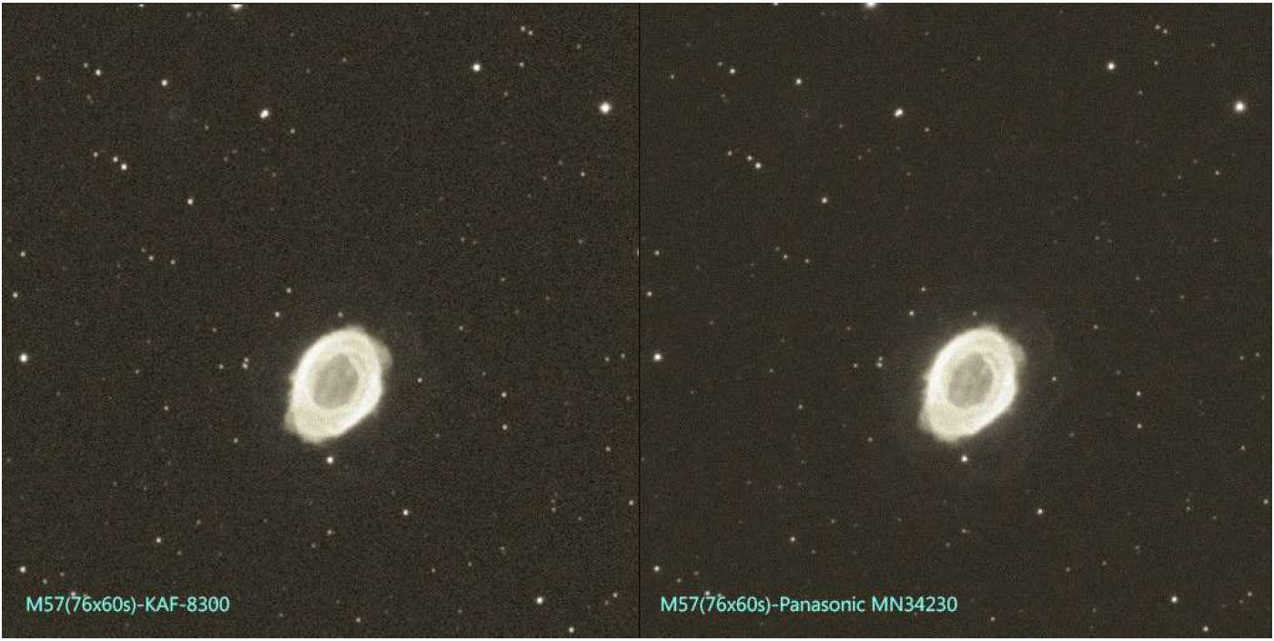 M 57 confronto