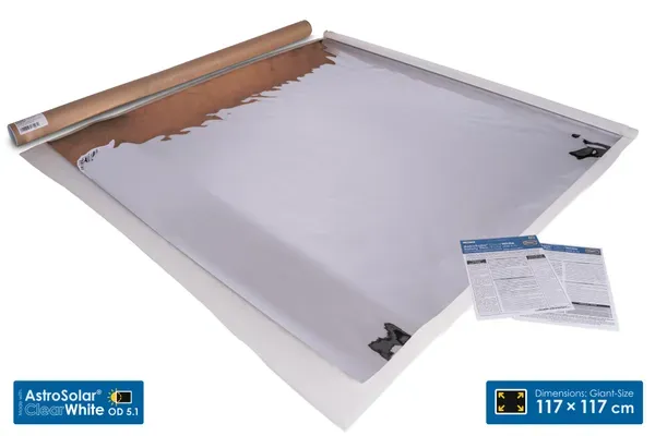 Foglio AstroSolar ClearWhite Safety Baader Planetarium 5.1, formato gigante 117x117 cm