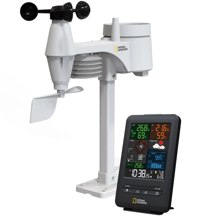 Stazione meteorologica wireless con display a colori 5 in 1 NATIONAL GEOGRAPHIC