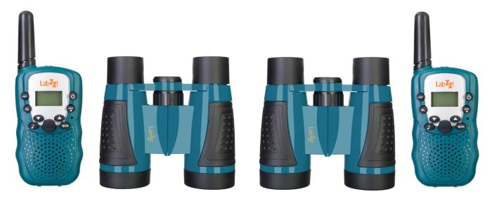 Levenhuk LabZZ WTT10 Blue Walkie Talkie and Binoculars Set
