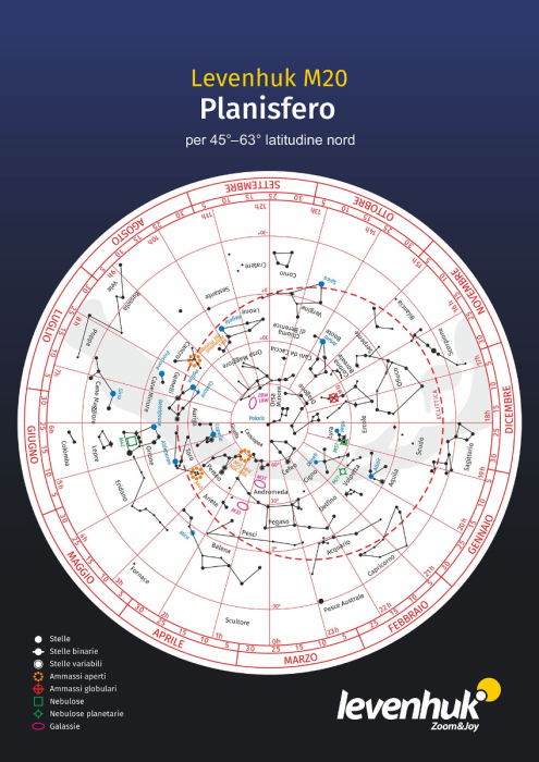 Planisfero grande Levenhuk M20 (edizione in inglese)