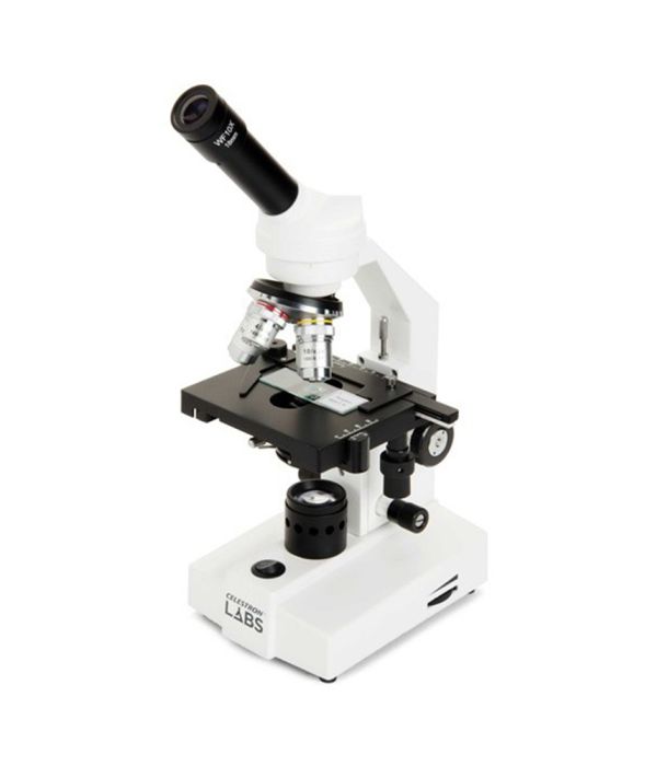Microscopio biologico monoculare Celestron LABS CM2000CF con preparati
