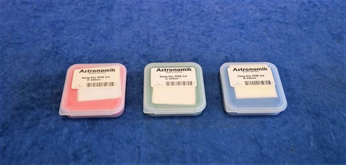 Astronomik Deep Sky RGB 50x50mm unmounted filters set