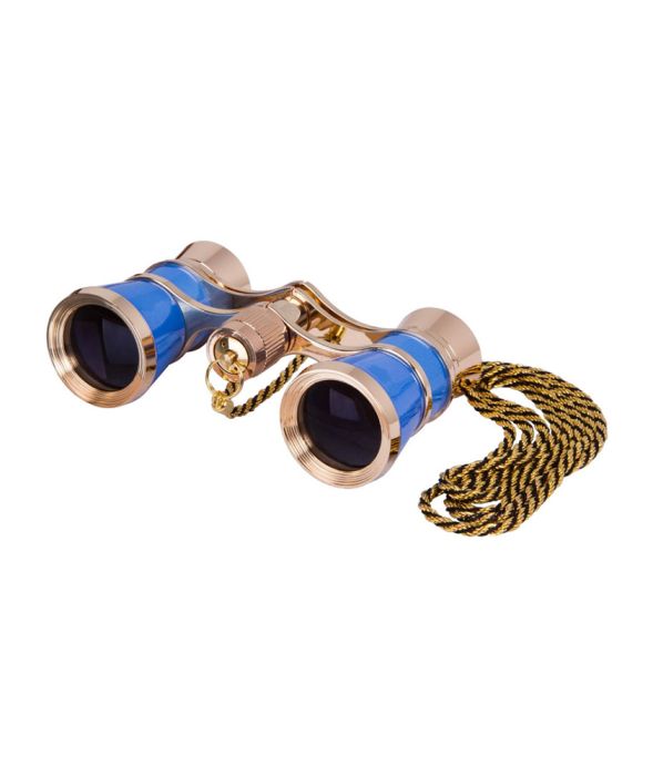 Levenhuk Broadway 325C Blue Wave Opera Glasses with a chain