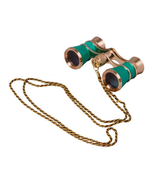 Levenhuk Broadway 325C Lime Opera Glasses with a chain