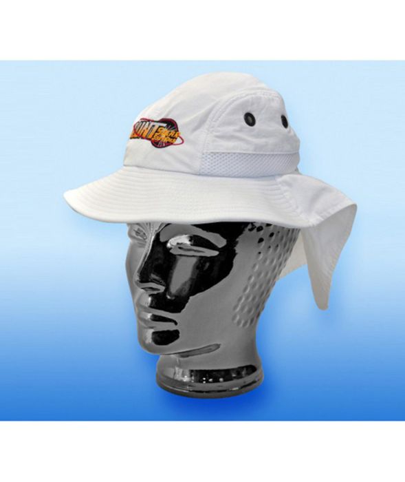Lunt solar hat with neck flap