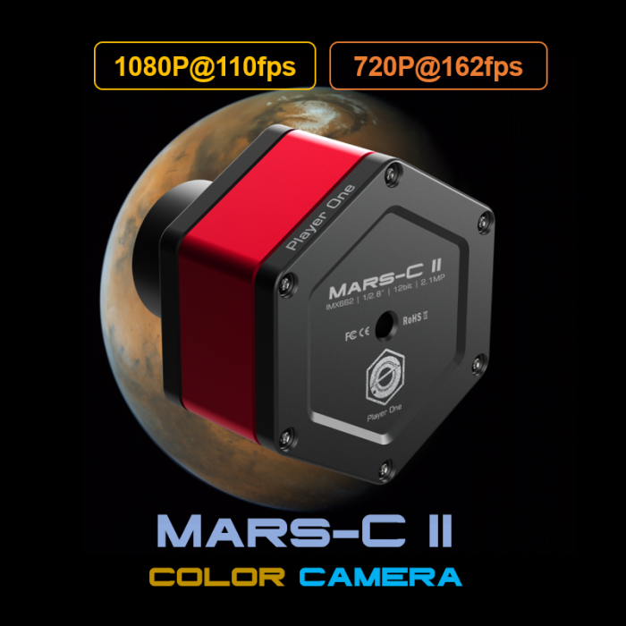 Player One Astronomy Mars-C II USB3.0 Color Camera (IMX662)