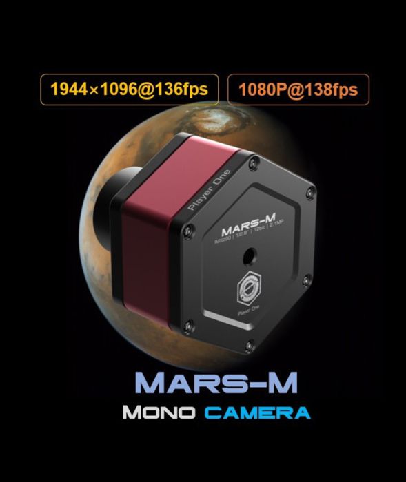 Camera planetaria Player One Astronomy Mars-M USB3.0 Mono (IMX290) Marca: Player One Astronomy