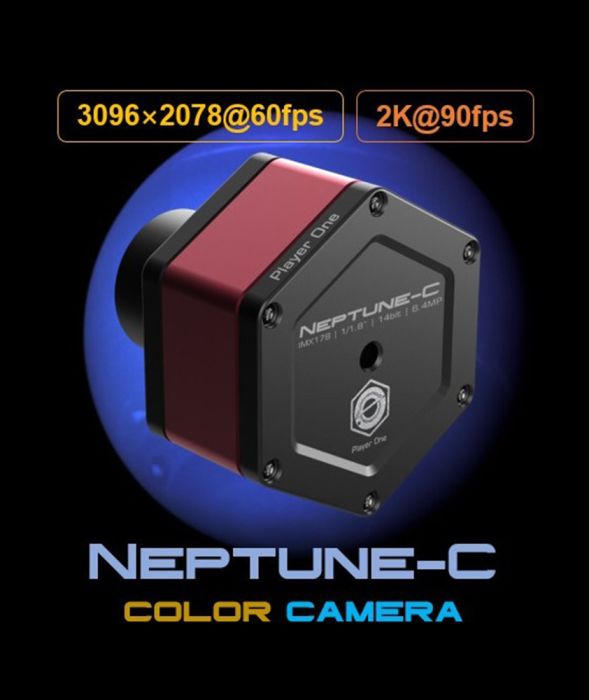 Camera planetaria Player One Astronomy Neptune-C USB3.0 Colore (IMX178)