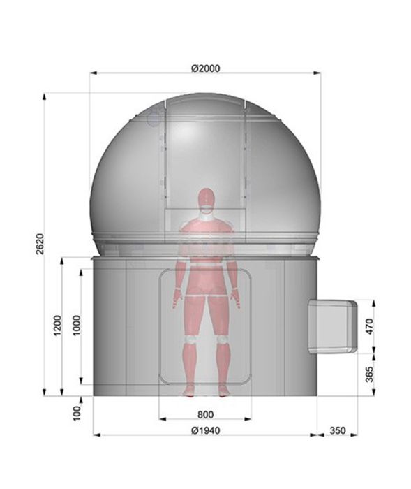 Tower H120 for Scopedome 2M Observatory