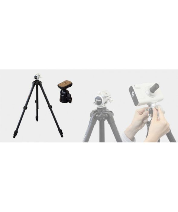 Treppiede Vixen Velbon M-155MA con testa a sfera QHD-33 per astroinseguitore Polarie