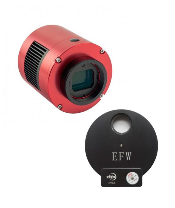 Camera raffreddata ZWO ASI294MM Pro con sensore CMOS monocromatico e Ruota Portafiltri 7x36