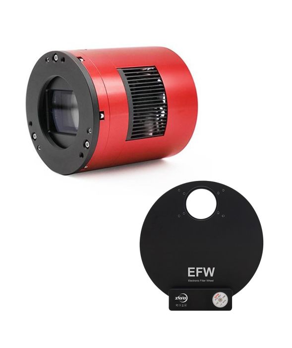 Camera raffreddata ZWO ASI6200MM Pro USB 3.0 con sensore CMOS monocromatico con Ruota portafiltri ZWO EFW 7X2"