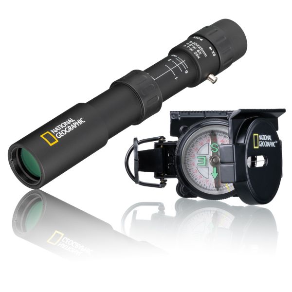 Monocular shop with compass